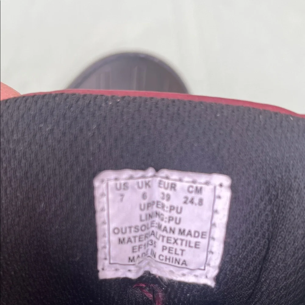 RBX Burgundy and Black Waterproof Ankle Boots size 7
